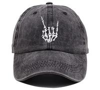 Halloween Skull Knit Beanie Hats/Baseball Cap for Men Women Emo Cool Gothic Gifts Goth Skeleton Winter, Skeleton-cap, One size