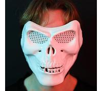 Halloween Skull Mask Fancy Dress Costume Accessory - Adults One Size Fits Most - Perfect for Any Halloween Party Cs Mask With Elasticated Strap Paintball - Pack of 1