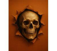 Halloween Skull Notebook: Creepy Pumpkin & Skull Journal - Horror Aesthetic Graph Paper Composition Book 8.5x11: Spooky Pumpkin and Skull Cover | 120 ... x 11 Inch Gothic Notebook for Horror Lovers