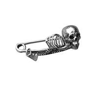 Halloween Skull Pin Brooch,Gothic Style Badge Lapel Pins,Vintage Skull Lapel Brooch,Scary Skeleton Backpack Pins,Cool Halloween Jewelry Accessories Gifts for Women Men