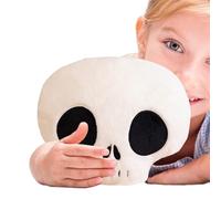 Halloween Skull Plush | Horror Soft Farged Halloween Bone Doll | Adorable Halloween Plush Toy for Dining Room, Living Room, Bedroom, Office, Coat, Table Table, Party Decoration