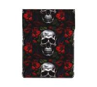 Halloween Skull Premium Leather Laptop Sleeve â€“ Stylish 13 Inch Macbook Case With Full-Print Design For 2018 And Newer Models