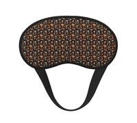Halloween Skull Print Adults Washable Eye Mask for Nap Light Blocking for Home Hotel Airplane Camping