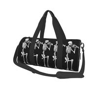 (Halloween Skull) Print Round Large Travel Bag - Multi-Compartment Organizer Lightweight for Trips & Sports