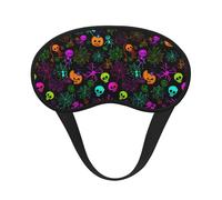 Halloween Skull Sleep Mask for Side Sleeper, Eye Mask Sleeping for Women Men,for Sleeping with Elastic Band