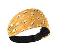 Halloween Skull Spider Web Cooling women's fashion headbands Stretchy head for women for Workouts Gym Football hiking