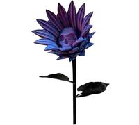 Halloween Skull Sunflower, Realistic Skeleton Design, Black, Sunflower Skeleton Head, Spooky Table Centerpiece, Eye-Catching Centerpiece, for Graveyard, Garden, Haunted House, Table, Vase, Outdoor