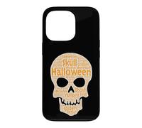 Halloween Skull Word Art Spooky Monster Graphic Case for iPhone 13 Pro