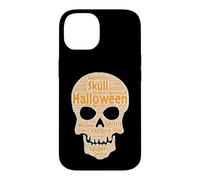 Halloween Skull Word Art Spooky Monster Graphic Case for iPhone 14