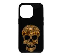 Halloween Skull Word Cloud Spooky Monster Vampire Case for iPhone 13 Pro
