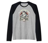 Halloween Sleepy Hollow Ghosts Minor League Baseball Raglan Baseball Tee
