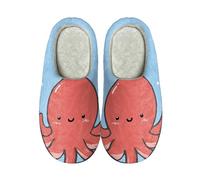 Halloween Slippers Ladies Inside Outside House Slippers Size 5.5 Cute Animal Print Home Slipper Comfortable Soft Soled Slipper For Couples Novelty Casual Footwear Warm Fuzzy Shoes With Anti-Slip
