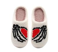 Halloween Slippers Mens Womens Winter Warm Housing Shoes Slip On Fashion Lantern Pumpkin Foam Slippers Wide Fit Anti-Slip Soft Sole Unisex Shoe Footwear