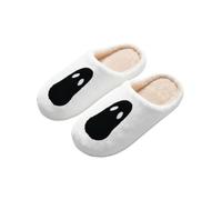 Halloween slippers, unisex cat slippers, plush slippers, house slippers | Slip-on cotton winter shoes, non-slip plush slippers, ghosts soft sole, cartoon slippers, casual shoes