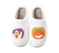 Halloween Slippers Women, Funny Shoes For Adults Plus Size Fluffy-Slippers | Memory Foam Slippers Women Non Slip, Lightweight Slip On Closed Toe Home Slipper Comfortable House Slides