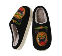 Halloween Slippers Women Womens Novelty Slippers Fluffy Mules Shoes Cute | Ladies Slippers UK Winter House Slippers Funny Warm Slip On Comfy Non Slip Cosy Wide Fit Soft Silly Fun Fuzzy Memory Foam