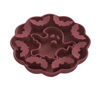 Halloween Slow Feeder Pet Bowl, Pumpkin Anti-Choke/Boat Feeding Bowl with Suction Cup Base for Small or Medium Breeds