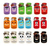 Halloween Snack Bags - Festive Candy Bags with Label Cards, Craft Projects, Snack Bags for Lollipops, Chocolate, Small Treats