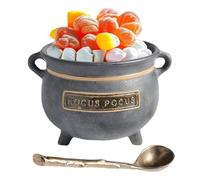 Halloween Snack Bowl - Witch Cauldron, Candy Statue Holder | 60X Food Container Desktop Fruit Spoon Dish for Movie Night Restaurant Bedroom Catering Truck Picnic Tabletop Spooky Decor Server Use