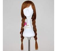 Halloween Snow Queen Froze Women Queen Elsa blonde wig with snow hairpins Princess Anna role Play braid hair wig Elsa costumes One Size Anna