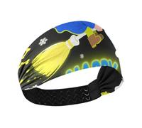 Halloween Snow Witch Blue Cooling sweat headband Elastic head bands for women for Athletic Sports make up Football Gym cintillos de pelo para mujeres