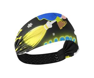 Halloween Snow Witch Blue Cooling sweat headband Elastic head bands for women for Athletic Sports make up Football Gym cintillos de pelo para mujeres