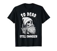 Halloween So Dead Still Swagger Hipster Skeleton Meme T-Shirt