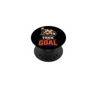 Halloween Soccer Trick Or Goal Carved Pumpkin Ball PopSockets Adhesive PopGrip