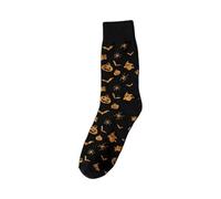 Halloween Socks for Girls, Boys, Children, Funny Happy Fluffy Warm Socks with Pumpkin Ghost and Witch Hat Pattern, Birthday Gift, First Day of School Gifts for Fall Winter, 1 Pair, black, One Size