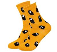 Halloween Socks Women Men, Funny Novelty Socks with Ghost Designs Cotton Socks Halloween Gifts Stockings Costumes for Boys Girls Halloween Party Supplies F4-YLZTW