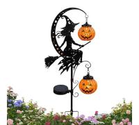 Halloween Solar Lights Witch Pumpkin Crescent Moon LED Waterproof