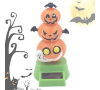 Halloween Solar Powered Dancing Toys Pumpkin - Solar Panel Dancing Toys, IBBLE COTO LIKE ORNAMENT | Spooky Collectible , Funny Decoration Gift Idea for Adults Friends