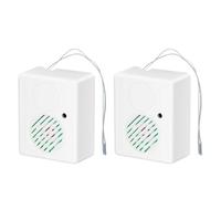 Halloween Sound Box - 2X Portable Voice-Activated Scream Speaker with Color-Changing LEDs, Tricky Horror Props for Halloween Party & Haunted House