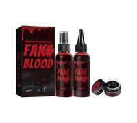 Halloween Special Effects Blood Makeup Kit - 120ml Ultra-Realistic Stage Blood for Cosplay, Horror FX & Costumes (Vegan & Cruelty-Free)