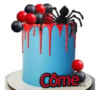 Halloween Spider Cake Topper Spider Cake Decoration Halloween Cake Decoration Halloween Cupcake Decoration Spider Party Supplies Spider Party Favors
