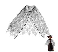 Halloween Spider Costume for Children, Boys Black Spider Web Tulle Fancy Dress Costume, Witch Spider Cape Costume, Spider Poncho Spider Cape Costume, for Carnival Children's Costume Spider Cape (88 cm