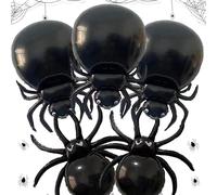 Halloween Spider Foil Balloons Halloween Party Decorations 5PCS Giant Black Spider Balloons for Party Decor New Year Party Decoration Unsex Aldult