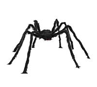 Halloween Spider Outdoor Decoration - Oversized Scary Spider Prop, Fuzzy Web Crawler | Hairy Giant Spider for Haunted House Lawn Setup with Realistic Legs for Yard Halloween Atmosphere