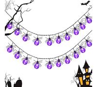 Halloween Spider String Lights for Garden Haunted House