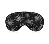 Halloween Spider Web Cobwebs Sleep Mask for Women Men Soft Eye Masks Adjustable Blindfold Sleeping Shade Cover 8 X 4 Inch