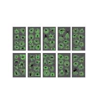 Halloween spider web luminous tattoo stickers, cartoon luminous holiday party decoration tattoo stickers