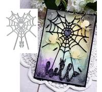 Halloween Spider Web Metal Die Cuts,Christmas Heart Net Cedar Cutting Dies Cut Stencils for DIY Scrapbooking Album Decorative Embossing Paper Dies for Card Making