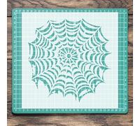 Halloween Spider Web Stencil: Mylar Airbrush Wall Art Painting Crafts | DIY-A3 Stencil - Design Size (257 x 257 mm)