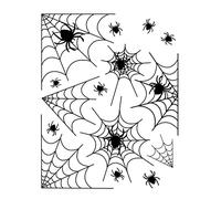 Halloween Spider Web Wall Sticker Multifunctional Decorative Sticker Decoration Home Haunted House Bar Decoration Supplies