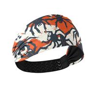 Halloween Spiders Ghosts Moisture Wicking Headband Stretchy Tennis sweatbands for Make up Football Hiking Daily use