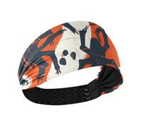 Halloween Spiders Ghosts no slip adult headbands for women Stretchy tennis sweatbands for basketball hiking Daily use Running