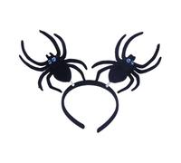 Halloween Spiders Headband Day of Death Flocking Arachnid Hairband Cosplay Costume Headpiece for Adult Festival Headwear