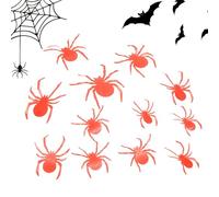 Halloween Spiders Spider Stickers - Spider Glow In Dark Halloween Stickers - Realistic PVC Scary Spider Wall Sticker 12pcs Halloween Party