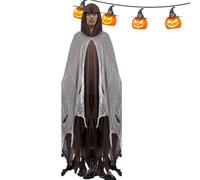Halloween Spooktacular Cape with Hood, Scary Halloween Cape with Hood, Ghost Cape Outfit, Halloween Ghost Cape Costume for Men, Women