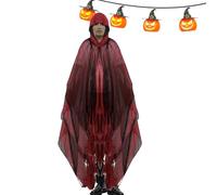 Halloween Spooktacular Cape with Hood, Scary Halloween Cape with Hood, Ghost Cape Outfit, Halloween Ghost Cape for Men, Women, Partner